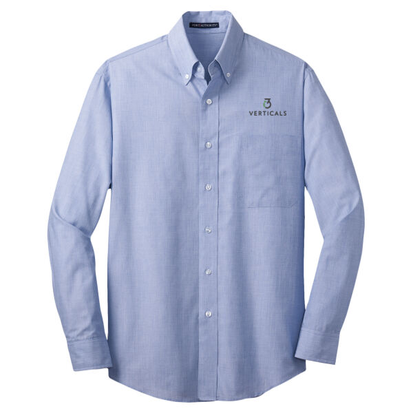 i3Verticals Embroidered - Crosshatch Easy Care Shirt Thumbnail