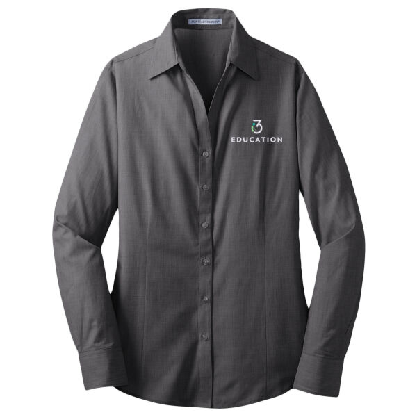 i3Verticals Education Embroidered - Ladies Crosshatch Easy Care Shirt Thumbnail
