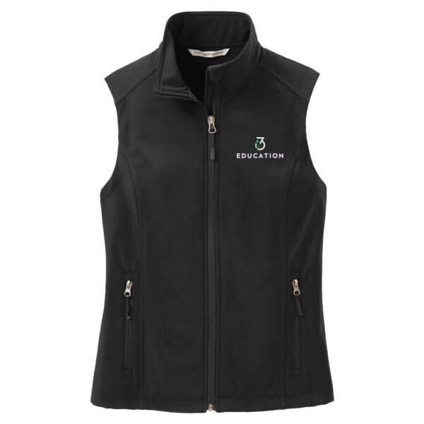 i3Verticals Education Embroidered - Ladies Core Soft Shell Vest Thumbnail