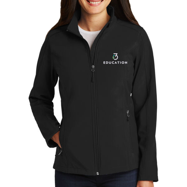 i3Verticals Education Embroidered - Ladies Core Soft Shell Jacket Thumbnail
