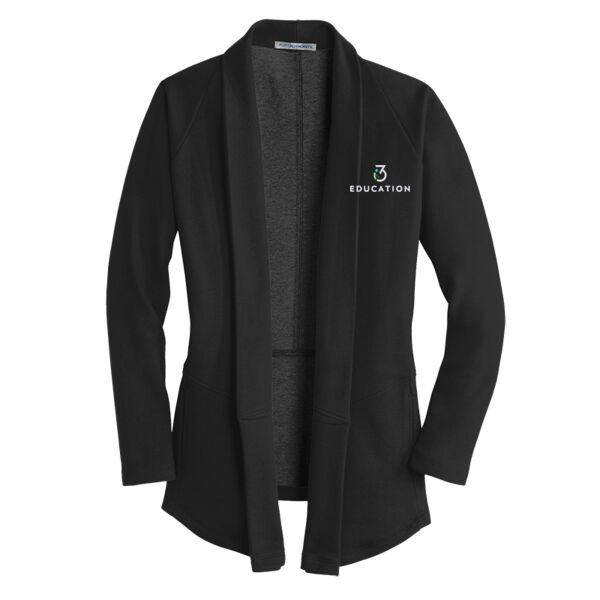 i3Verticals Education Embroidered - Ladies Interlock Cardigan Thumbnail