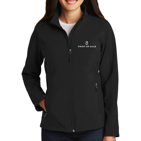 i3 Verticals POS Embroidered - Ladies Core Soft Shell Jacket Thumbnail