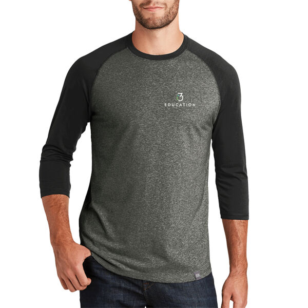 i3 Verticals Education Printed - Heritage Blend 3/4 Sleeve Baseball Raglan Tee Thumbnail