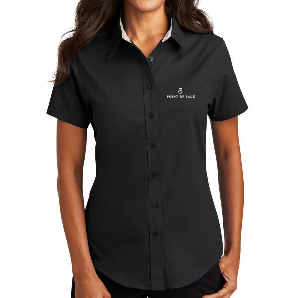 i3 Verticals POS Embroidered - Ladies Short Sleeve Easy Care Shirt Thumbnail