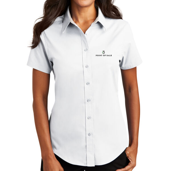 i3 Verticals POS Embroidered - Ladies Short Sleeve Easy Care Shirt Thumbnail